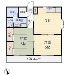 タウンハイツ大村の間取り