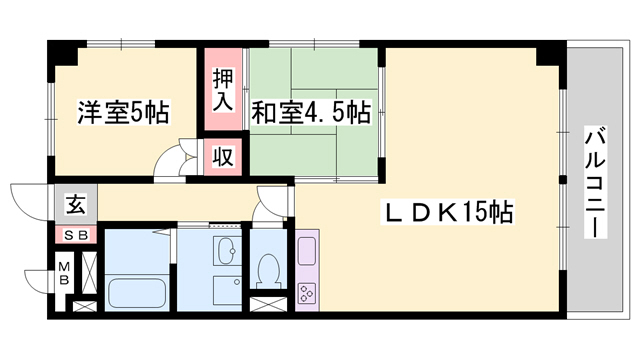 ファミーユ網干の間取り