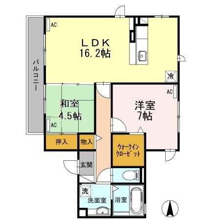 駿東郡長泉町下土狩のアパートの間取り