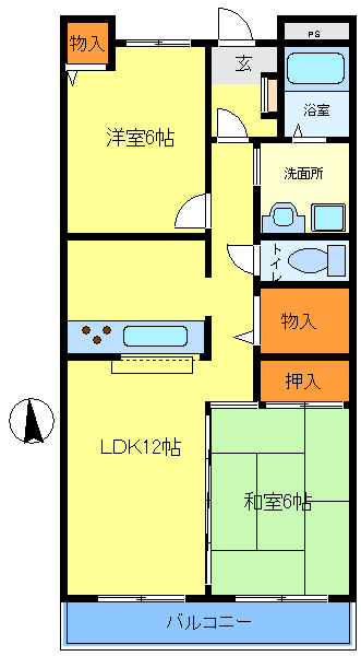 レストハイムＮＨの間取り