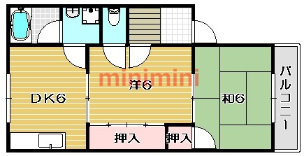 サンハイツカワバタの間取り