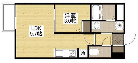 月光矢賀ソレイユサイド参番館の間取り