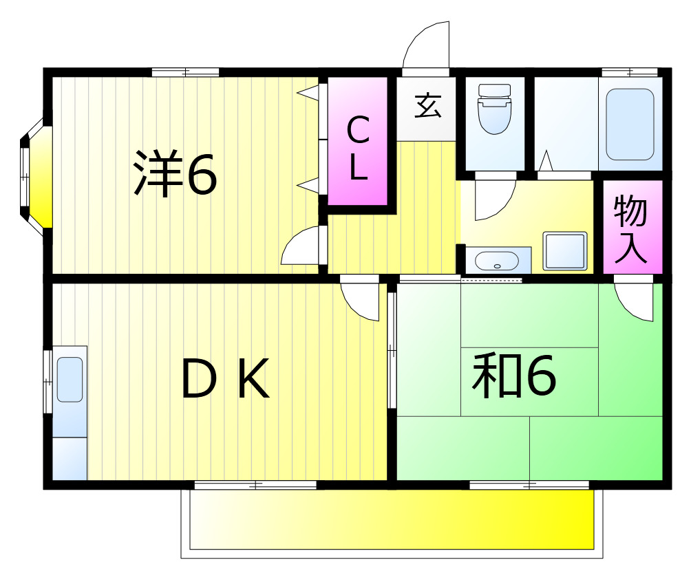 パークハイツ花伊Bの間取り