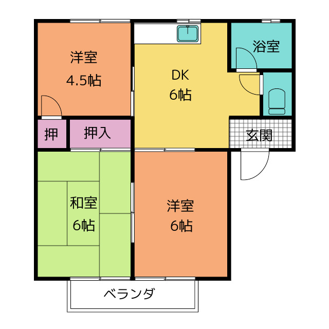 コーポ上久保の間取り