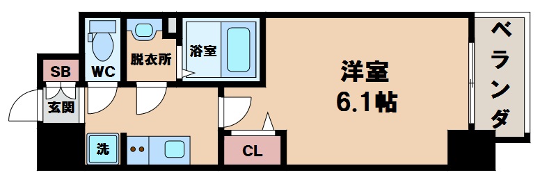 プレデコート天王寺ＥＡＳＴの間取り