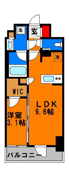 【オーパスレジデンス千葉駅前の間取り】