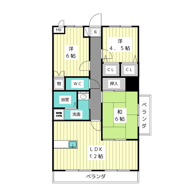 ラピスラズリ梅森坂の間取り