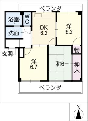 クレールマルイの間取り