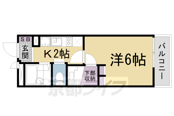 レオパレスコンフォート大津京の間取り