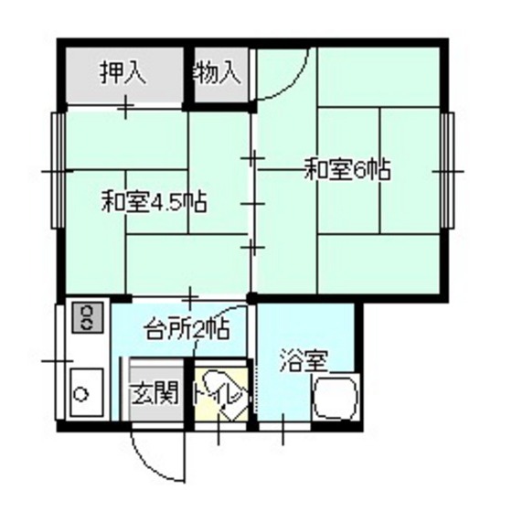 北陵荘の間取り