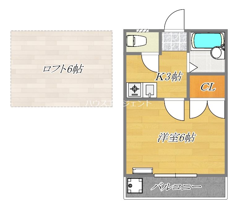 エクセルハイツ2の間取り