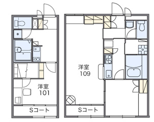 レオパレスヴェルヴェデーレの間取り