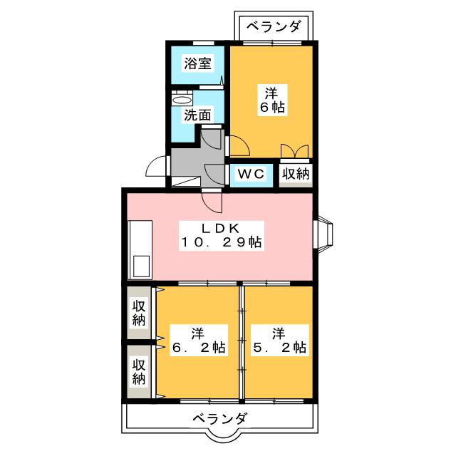 グランシャリオ新富士の間取り