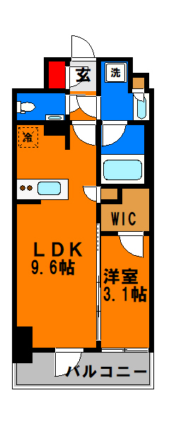 オーパスレジデンス千葉駅前の間取り