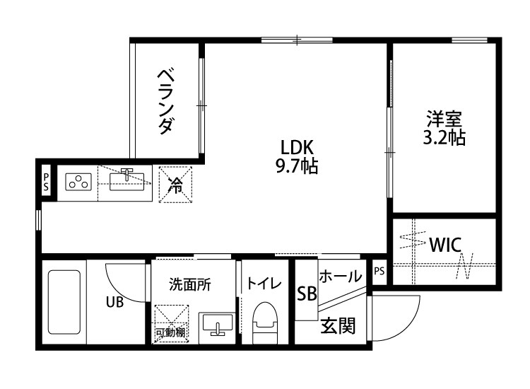 Ｄｗｅｌｌ天神の間取り