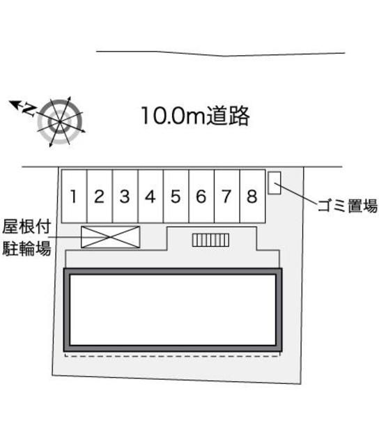 【入間郡越生町春日のアパートの駐車場】