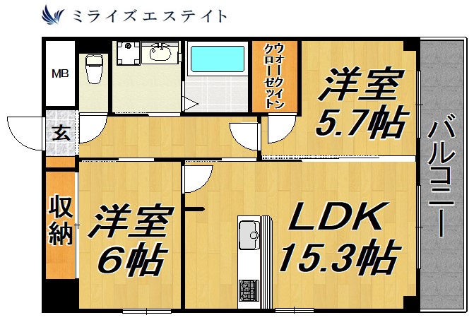 【ＧＲＡＮＤＵＫＥ丸田町の間取り】