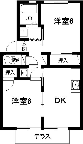 アーバンライフ横落Ａの間取り