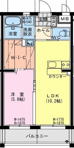 （仮称）日向・永江町2丁目マンションの間取り