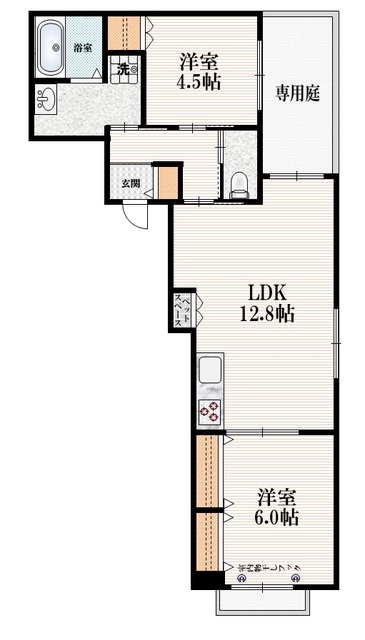 【狭山市富士見のマンションの間取り】