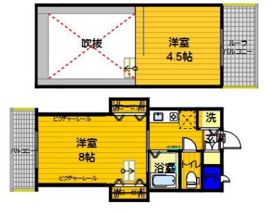 ノーブル大濠南の間取り