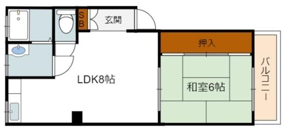 墨江朝日マンションの間取り