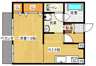 Socia晃月（ソシアコウヅキ）の間取り