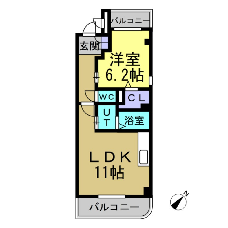 メルベーユ・HAJIIIIの間取り