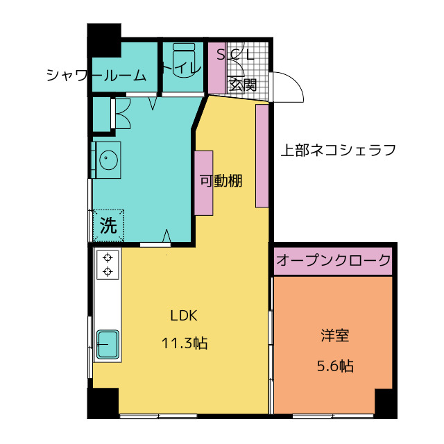 ベルビラ四間道の間取り