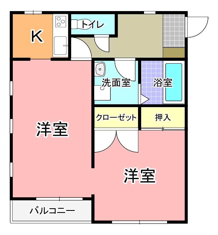 ウエストコート西大島の間取り