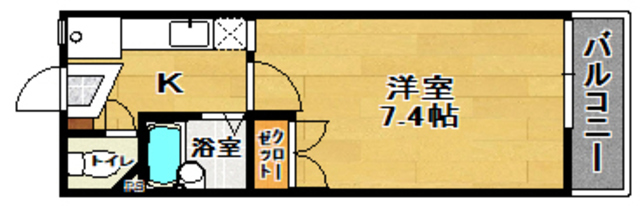 タウンズ桑野清水台第１の間取り