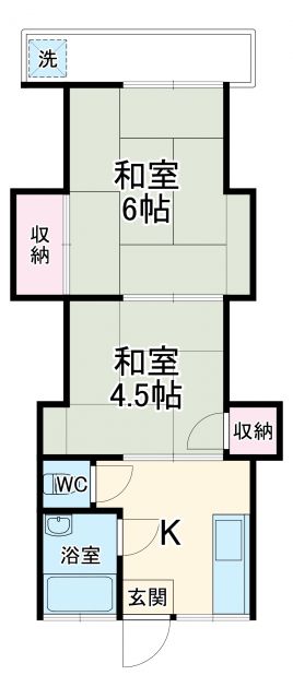 船橋市本中山のアパートの間取り