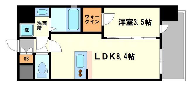 レジュールアッシュ三国本町の間取り