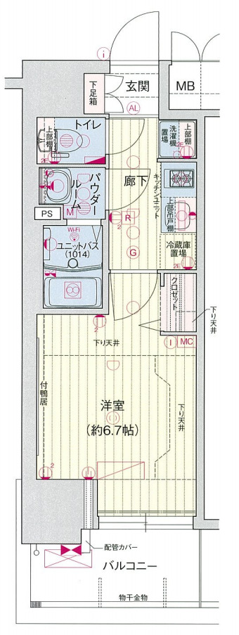 プレサンス梅田北ディアの間取り