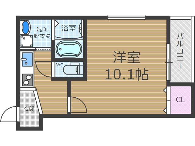 フジパレス千里丘駅東の間取り