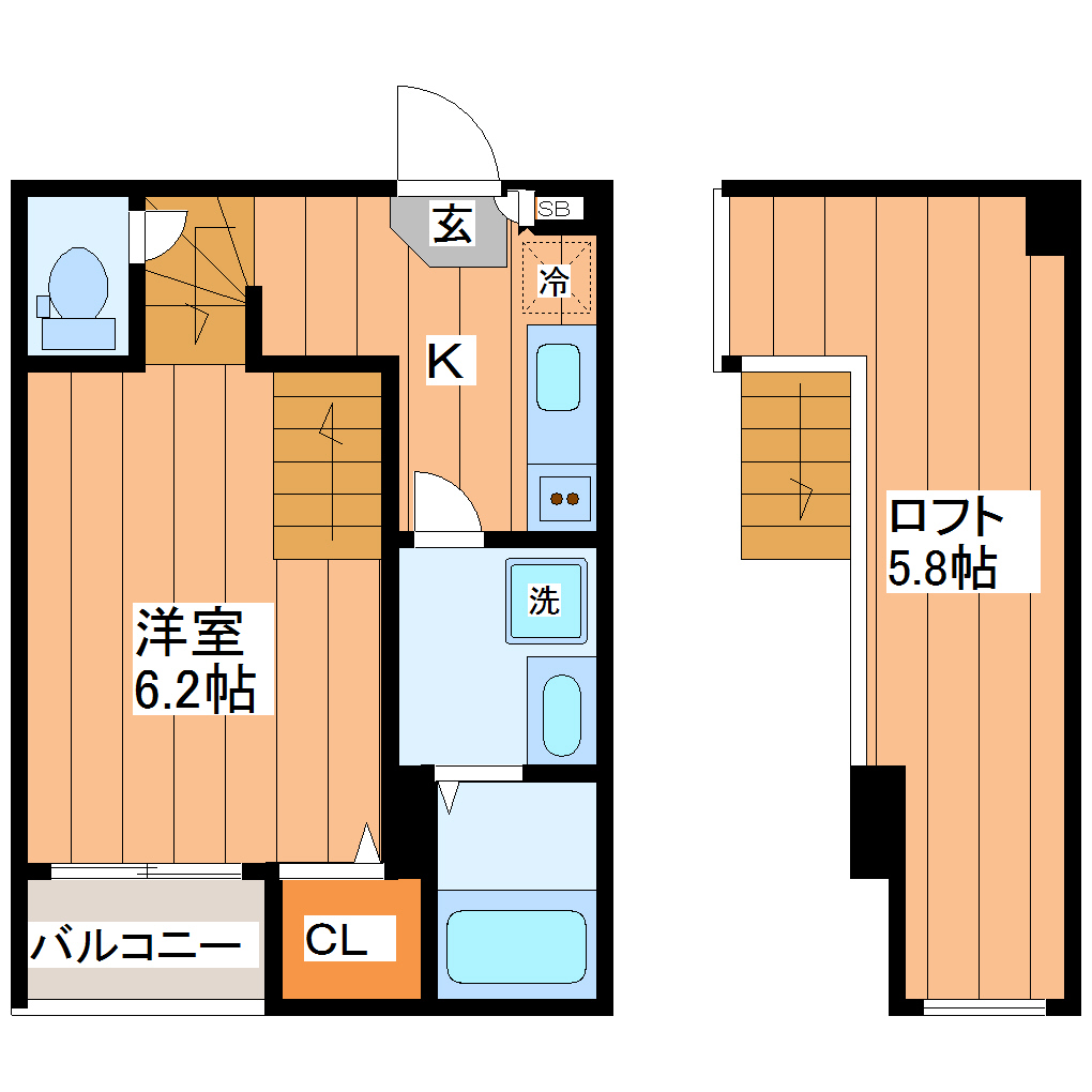 アゼリア八本松の間取り