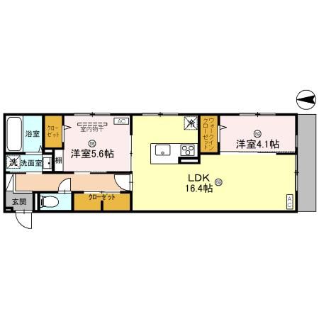 仮称）D-room新家2丁目の間取り