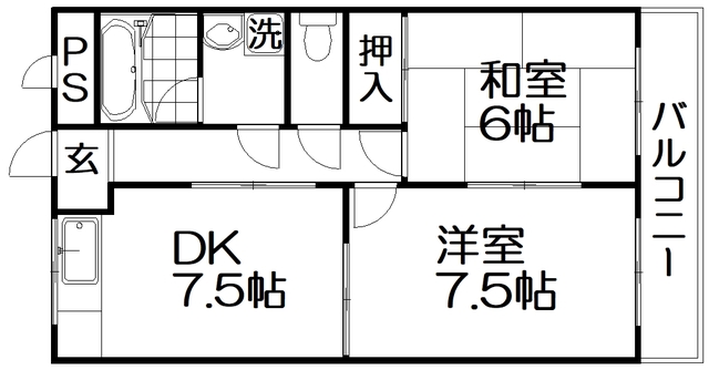 大塚ハイツの間取り