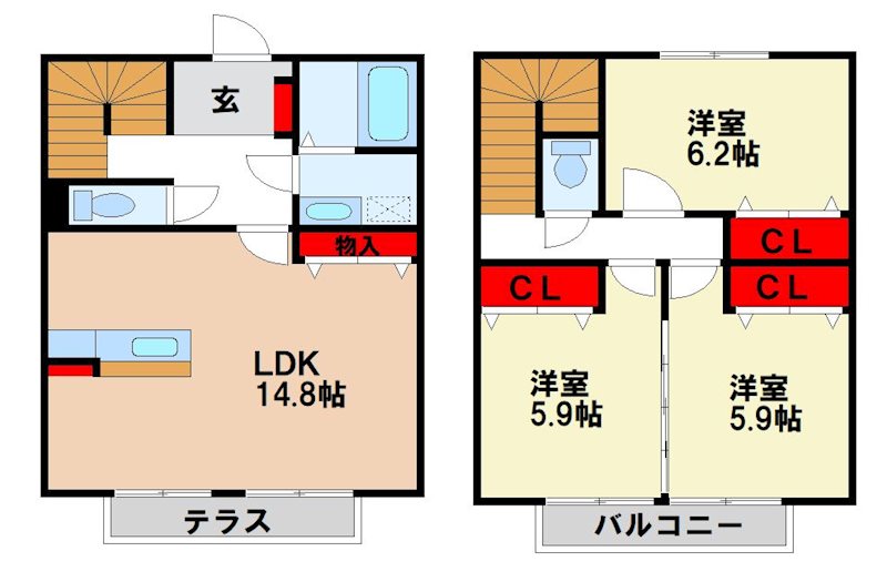 【ロータスの間取り】