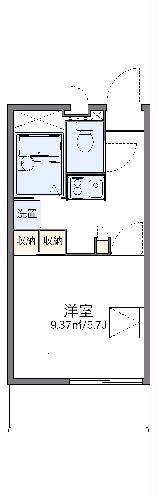 【レオパレスピースフル　稲月の間取り】