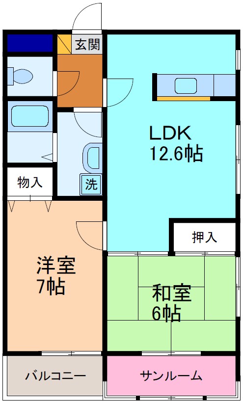 ロイヤルハイツ山本の間取り