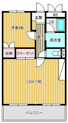 CROWN相生IIの間取り