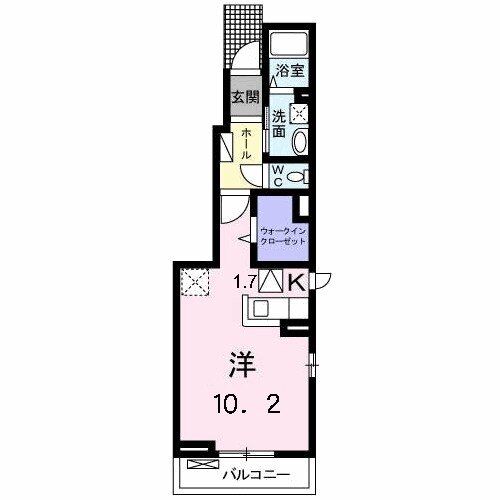 広島市安佐北区可部のアパートの間取り