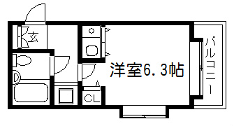 デトムワン烏丸鞍馬口IIの間取り