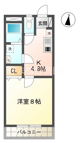 アンプルール　ブワ　デルニエの間取り