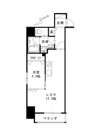 京橋町レジデンス広島駅前通りの間取り