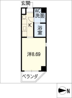 クオリア茜部の間取り