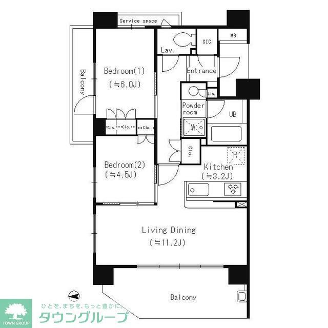 横浜市栄区笠間のマンションの間取り