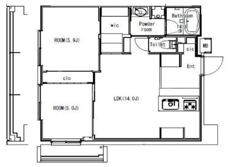 ART RESIDENCE IN MISATO CHU Oの間取り