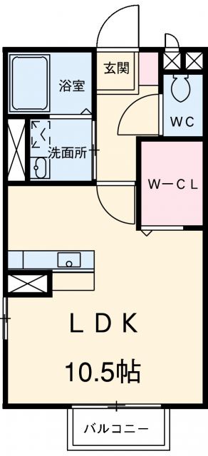 セジュール　たらが野の間取り